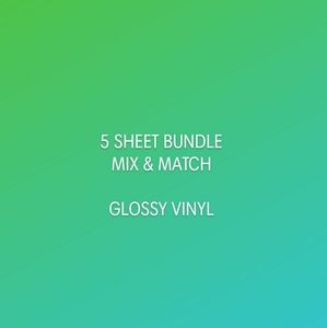 5 Sheet Mix & Match Bundle / Glossy [Price Firm]